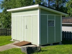 Mara pihavarasto 9,6 m2 pulpettikattoisena 7 Pihavarasto pulpettikattoisena