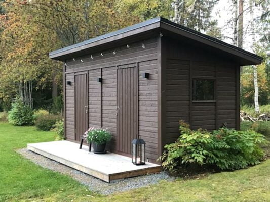 elementtirakenteiset pihavarastot