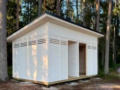 Esteetön pukeutumistila 15,4 m2 4 Esteetön pukeutumistila uimarannalle